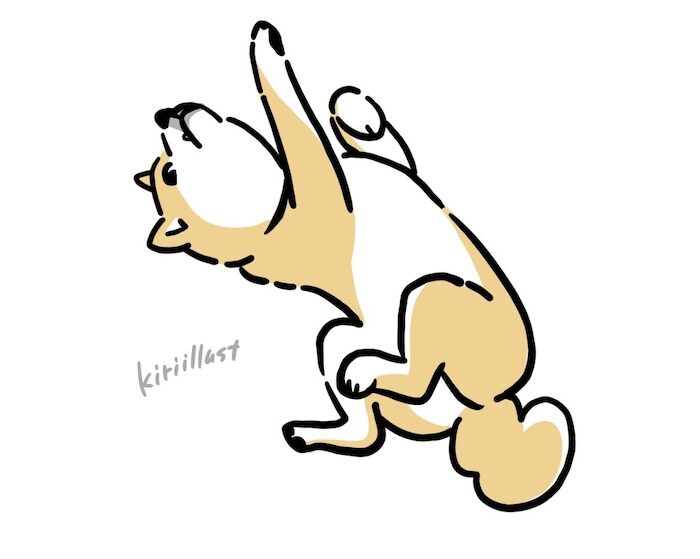 リラックスしている犬