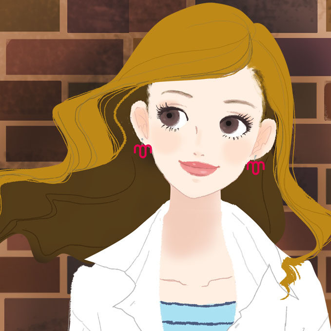 横浜　マリナード　丸柱イラスト