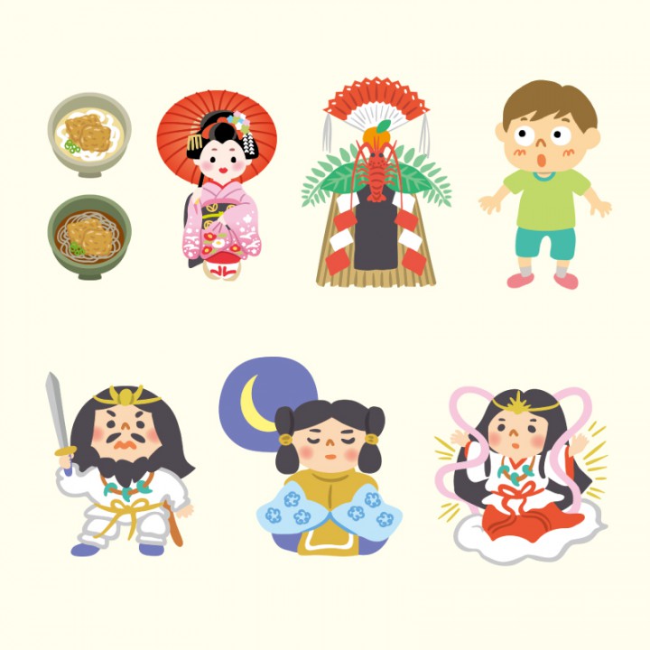 『日本の「なぜ?」に答えるお話366』（PHP研究所様）挿絵
