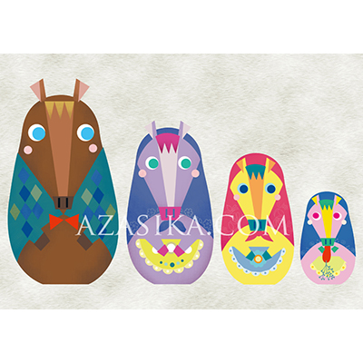 馬のマトリョーシカ