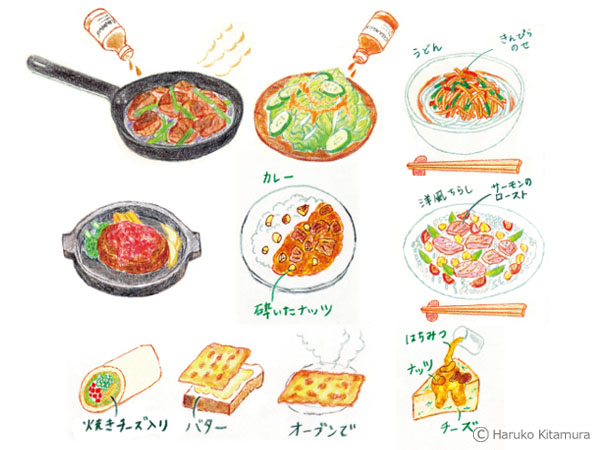 『おいしい無印良品。』料理イラスト