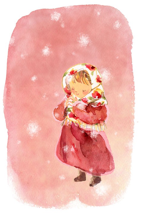 スカーフをした女の子