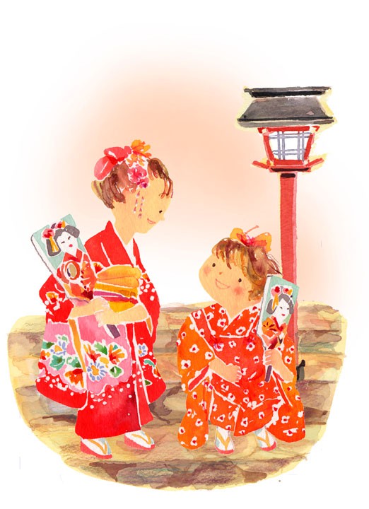 羽根つき姉妹