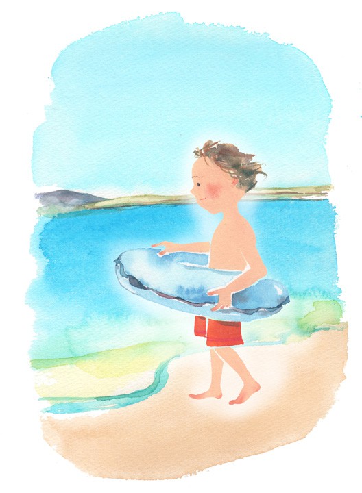 海と少年