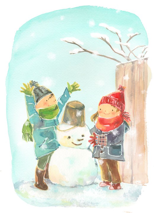 雪だるまできたよ