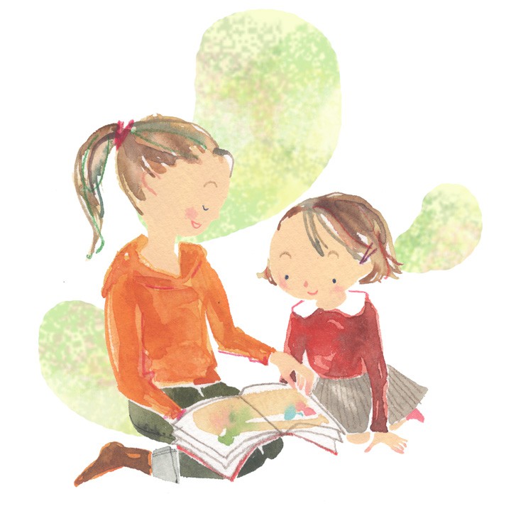 二人で読書