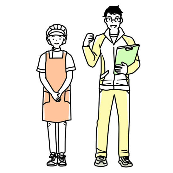 東京栄養専門学校　GUIDE BOOK 2027 イラスト