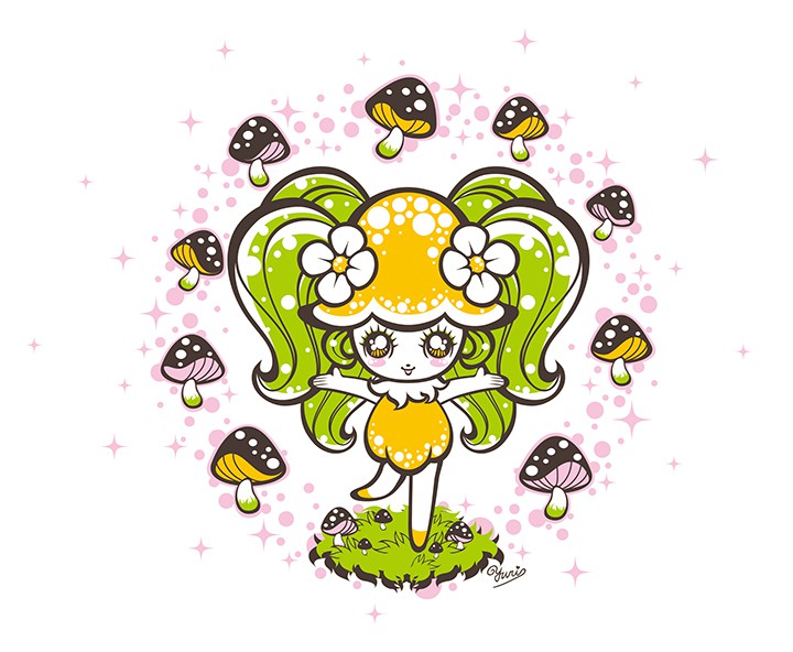 宇宙百貨・商品イラスト「キノコちゃん」