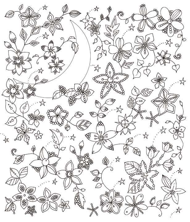 ぐっすり眠れる不思議な塗り絵「虹の花園」