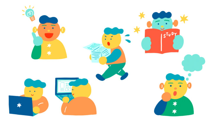 抽象的な人物／挿絵［オリジナル］