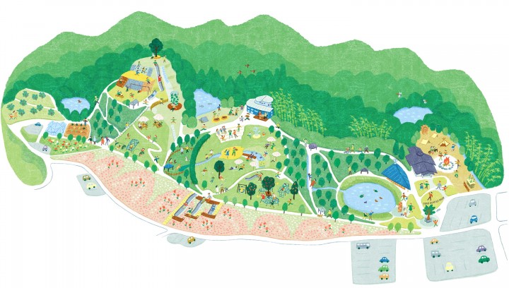 「道の駅四季の郷公園FOOD HUNTER PARK」公園マップ