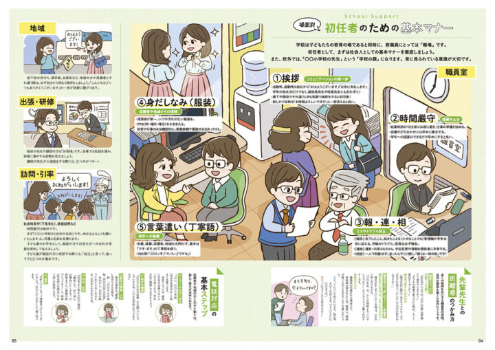 (株)正進社　フリーマガジン『ホピロク』vol.2 イラスト