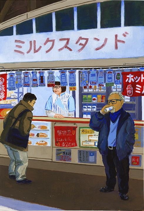 上野御徒町、ミルクスタンド