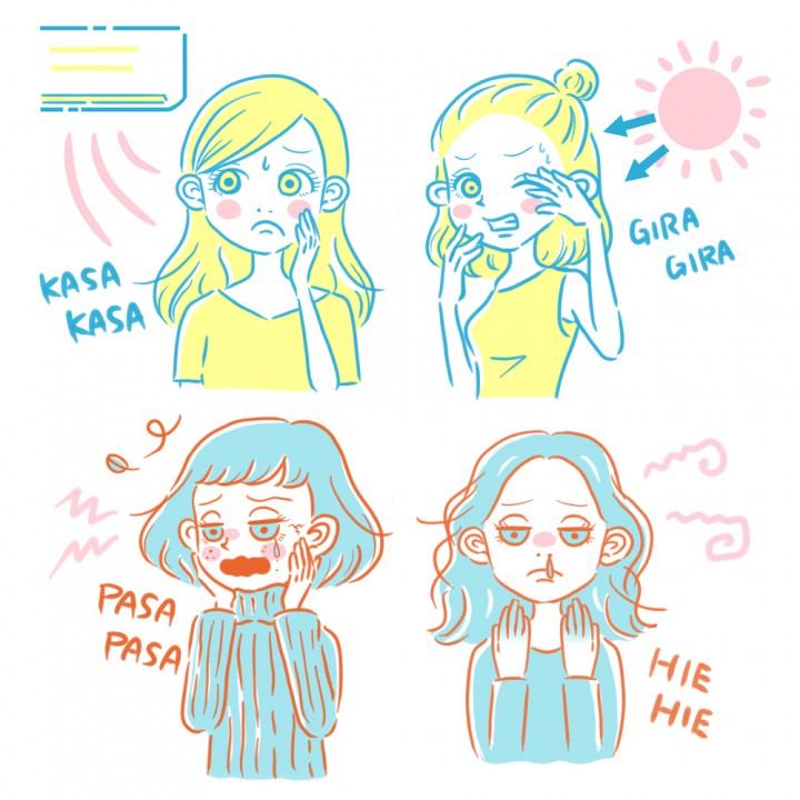 季節ごとの肌トラブル