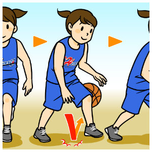 スポーツイラスト『バスケットボール　ルールブック』リーフラス