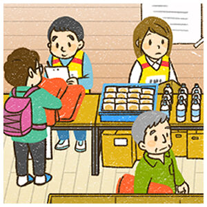 児童書イラスト『アクティブ！家庭科』偕成社0