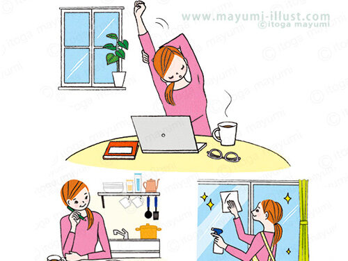 「FANCLフルーミー」「FANCLフルーミー＋」「FANCL CLIP」4月号　イラスト制作