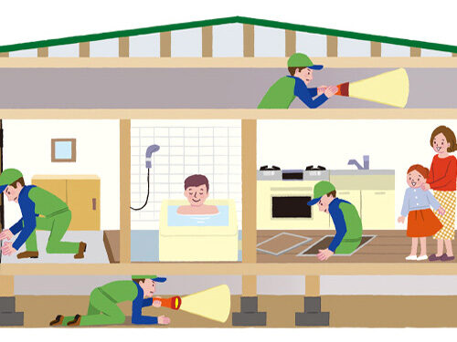 害虫駆除のパンフレット / イラスト制作 / 保証制度編