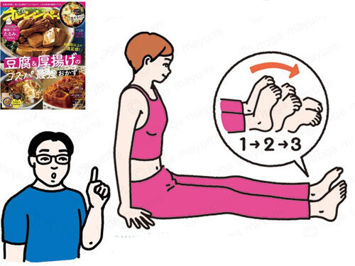 オレンジページ「続けやすいから、体が変わる！ 1日1分ストレッチ」