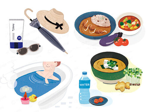 「FANCLフルーミー」「FANCLフルーミー＋」「FANCL CLIP」　イラスト制作