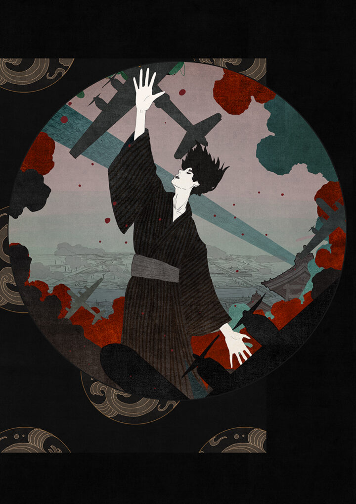 装画「坂口安吾　堕落論」海外出版