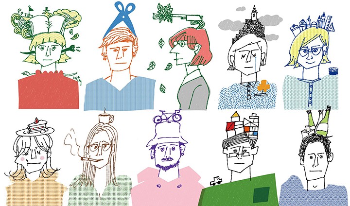 100職100人似顔絵企画