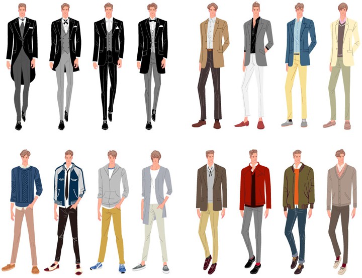 ファッションスタイル4タイプ：男性