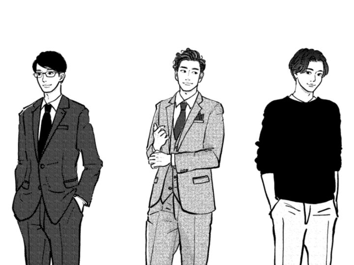 【実績】書籍挿絵／『アナログ×デジタル』マーケティング書籍 モノクロ人物イラスト（2024年）