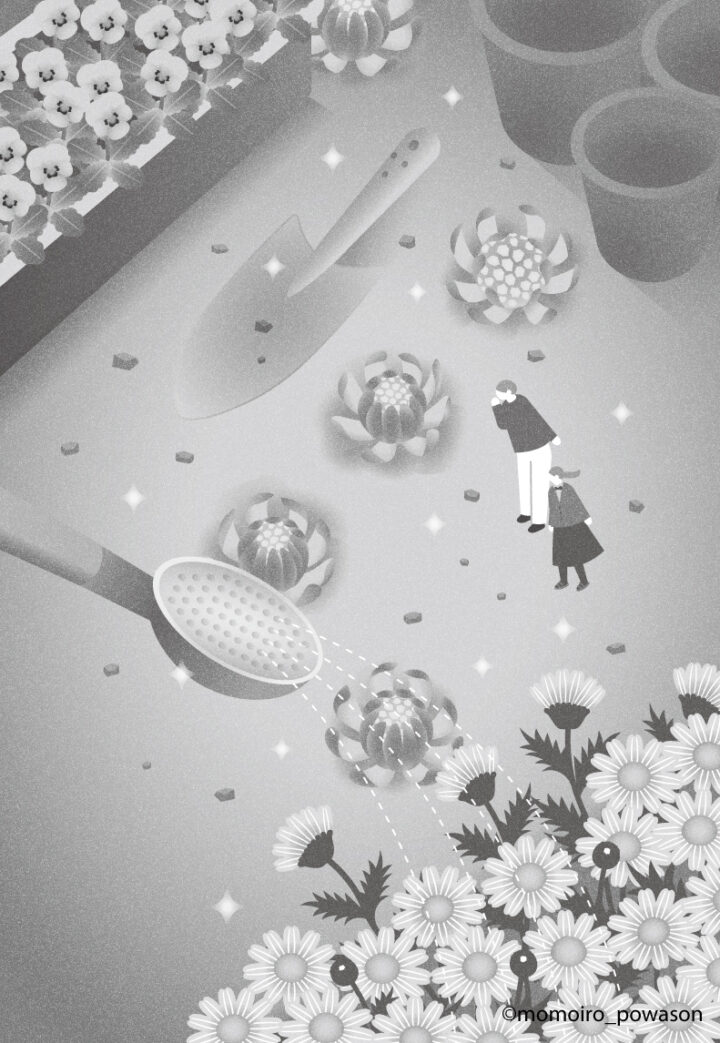 「24のひらめき！と僕らの季節」章扉イラスト4点