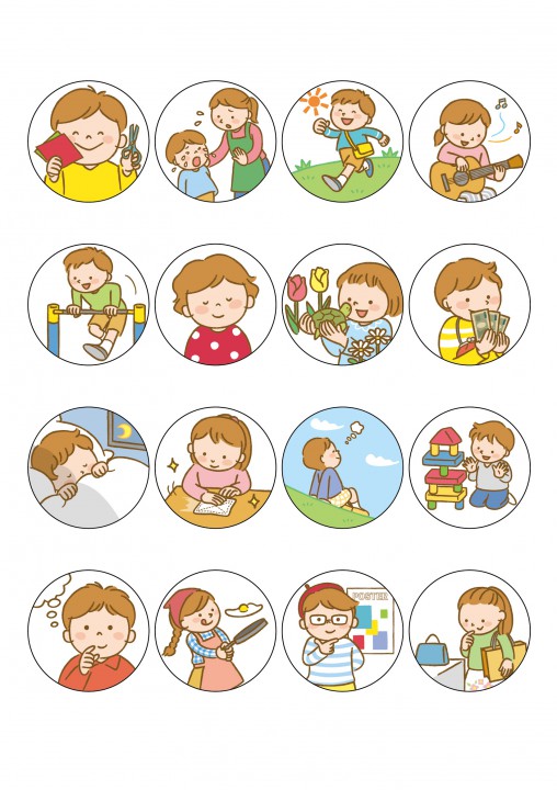 こども園スタッフ リクルートパンフレット用イラスト