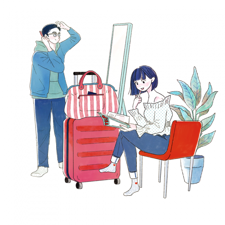 旅行雑誌の表紙のイメージ