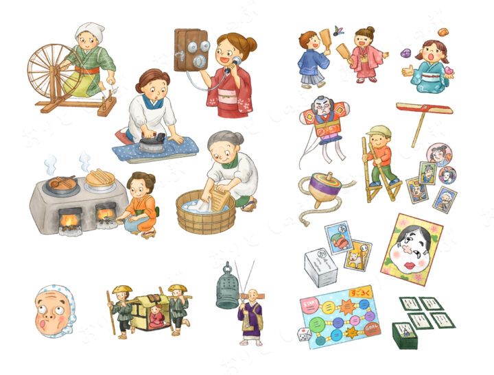 「すみっコぐらし はじめての国語辞典」挿絵