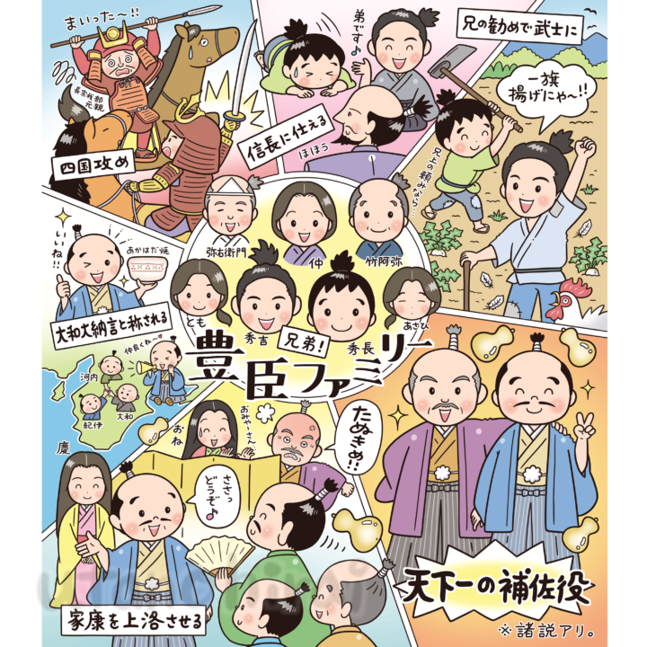 豊臣兄弟のイラスト