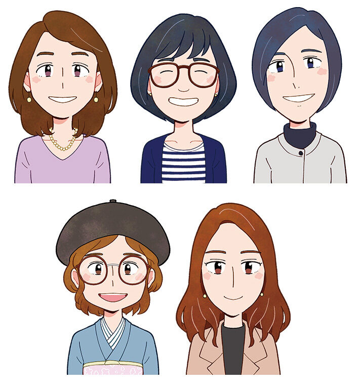 「共働き主婦のための ハウスクリーニング情報サイト」似顔絵イラスト制作