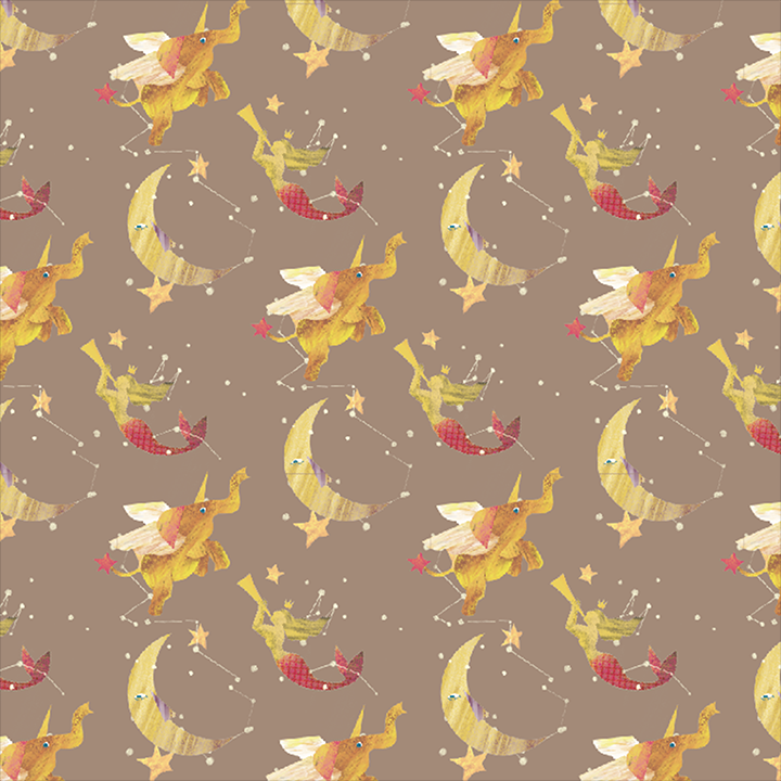 pattern | flying elephant