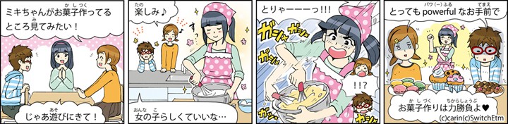 産経新聞系列全国日曜版「Let’sえいGo!」子供向け英語学習４コマ漫画