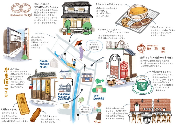 倉敷美観地区観光マップ