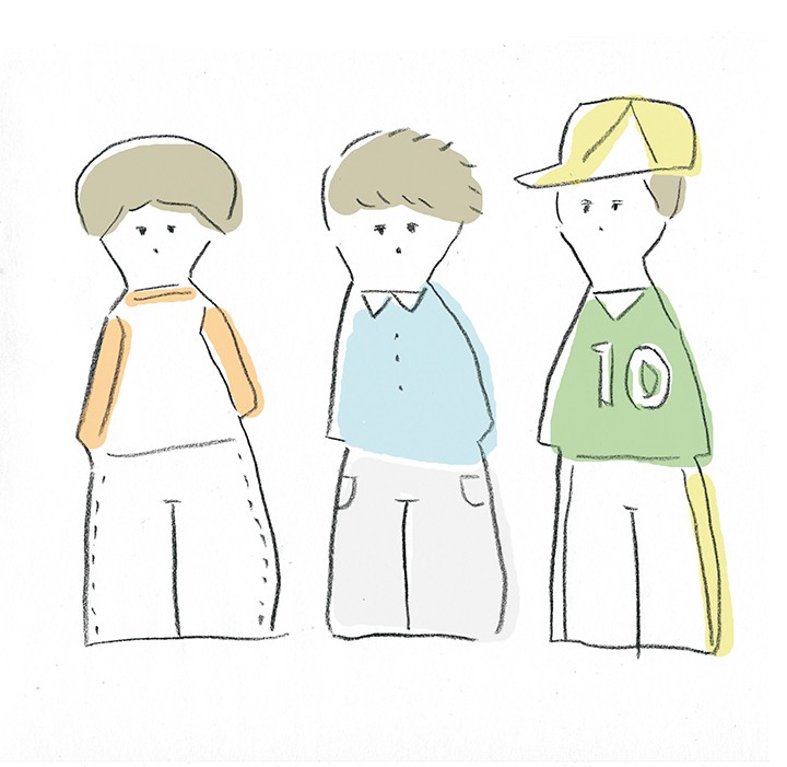 おとこのこ3人