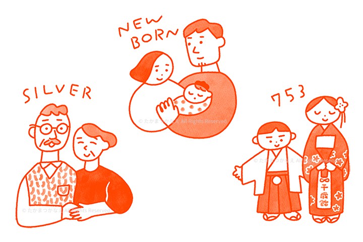 森田寫眞館Webサイト｜イラストカット