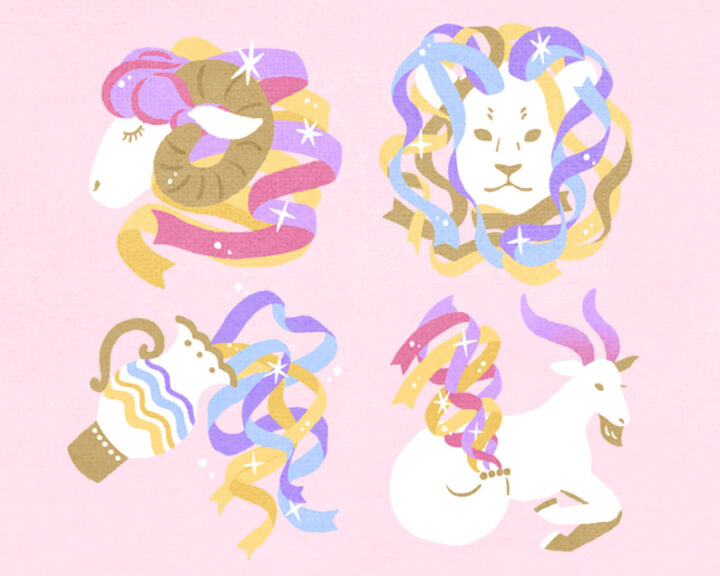 ショップチャンネル メルマガ用12星座占いのイラスト