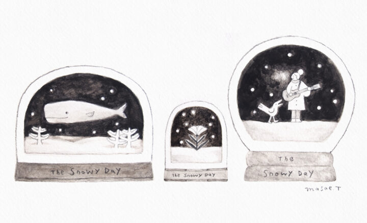 スノードームのイラスト