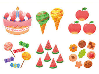 カットイラスト かず・すうじ表