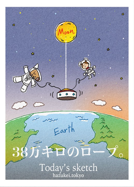 「38万キロのロープ。」