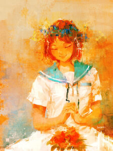 「白ワンピの祈り。改」- no.A_17092
Prayer in a White Dress