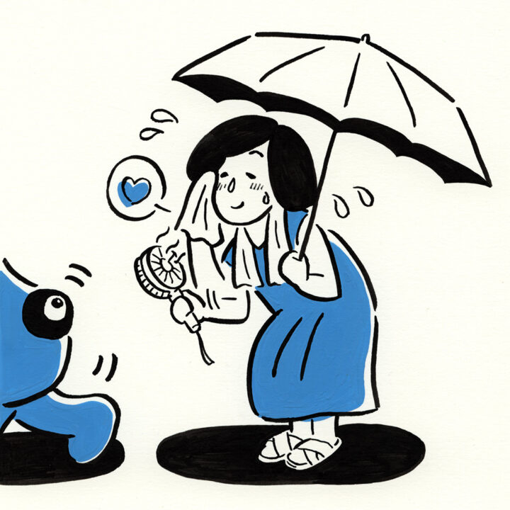 話楽生Web「ラルテのてんてこ舞い」第四回のカットイラスト