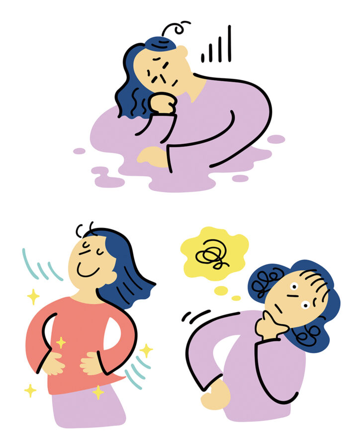 【work】通販会員向け会報誌　カットイラスト