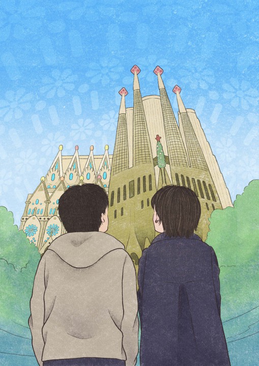 結婚記念日品（自宅用鑑賞）イラストレーション