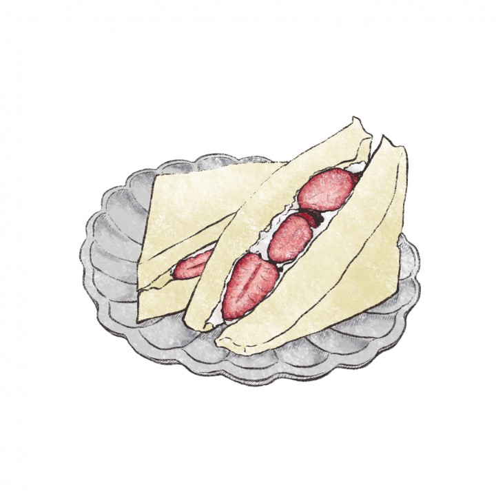 いちごサンドイッチ