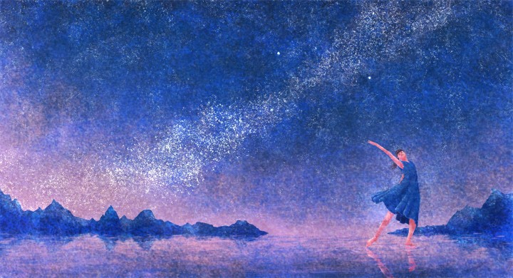 瑠璃の衣で舞う星今宵