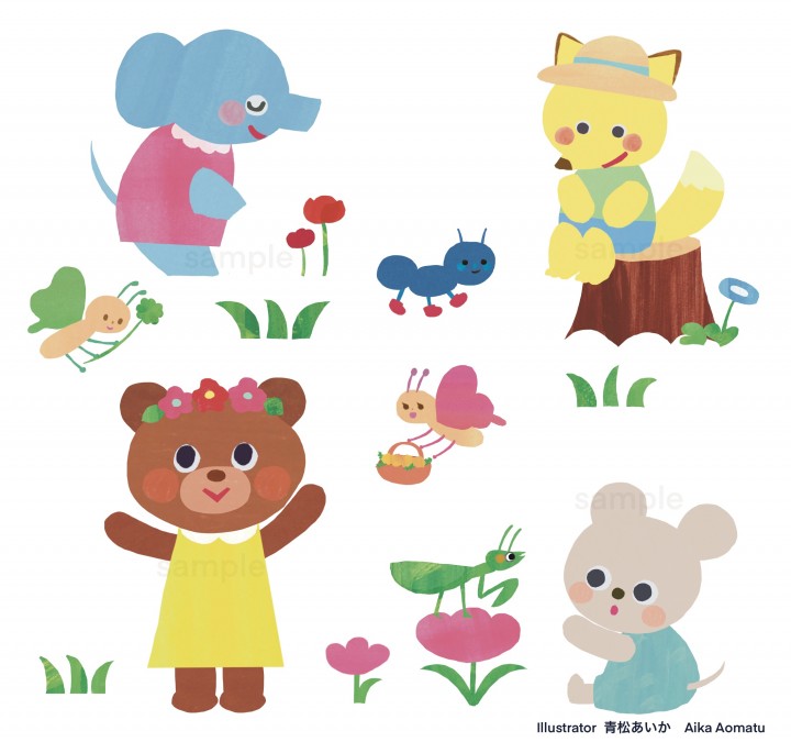 季節のどうぶつイラスト